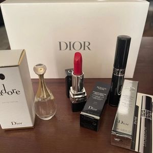 NIB Dior 3-Piece Makeup Travel Set J'adore/Lipstick/Mascara